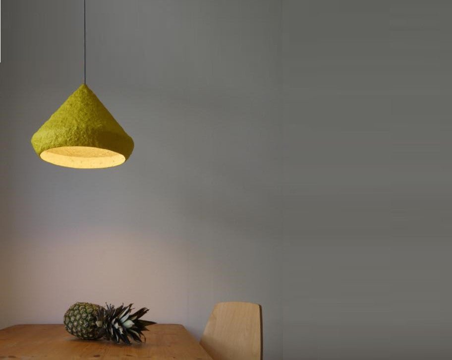 MIZUKO PENDANT LAMP | PAPIER MACHÉ | 3 SHAPES + 4 COLORS - Green Design Gallery