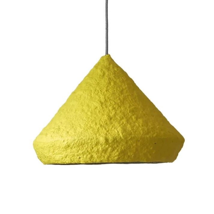 MIZUKO PENDANT LAMP | PAPIER MACHÉ | 3 SHAPES + 4 COLORS - Green Design Gallery