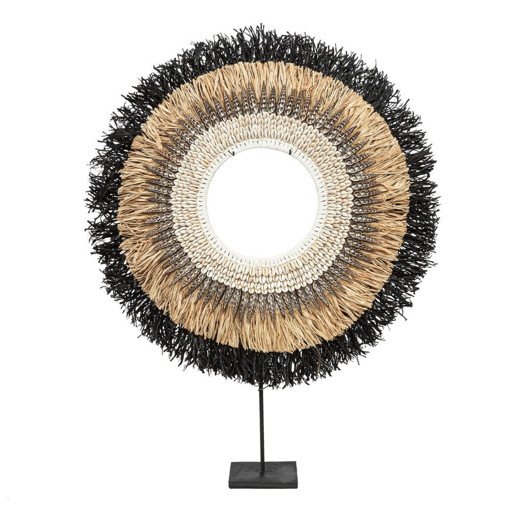 MOJO RAFFIA ON STAND / BLACK - Green Design Gallery
