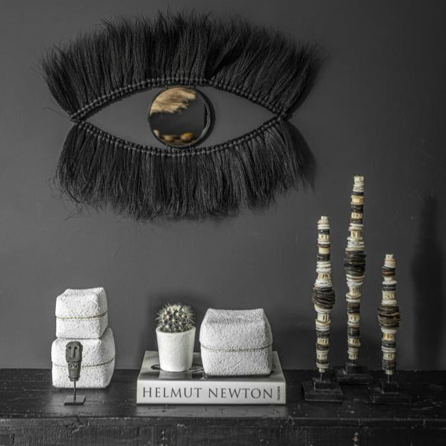 MONEY SHELL ON STAND / BLACK + WHITE / SET OF 3 - Green Design Gallery