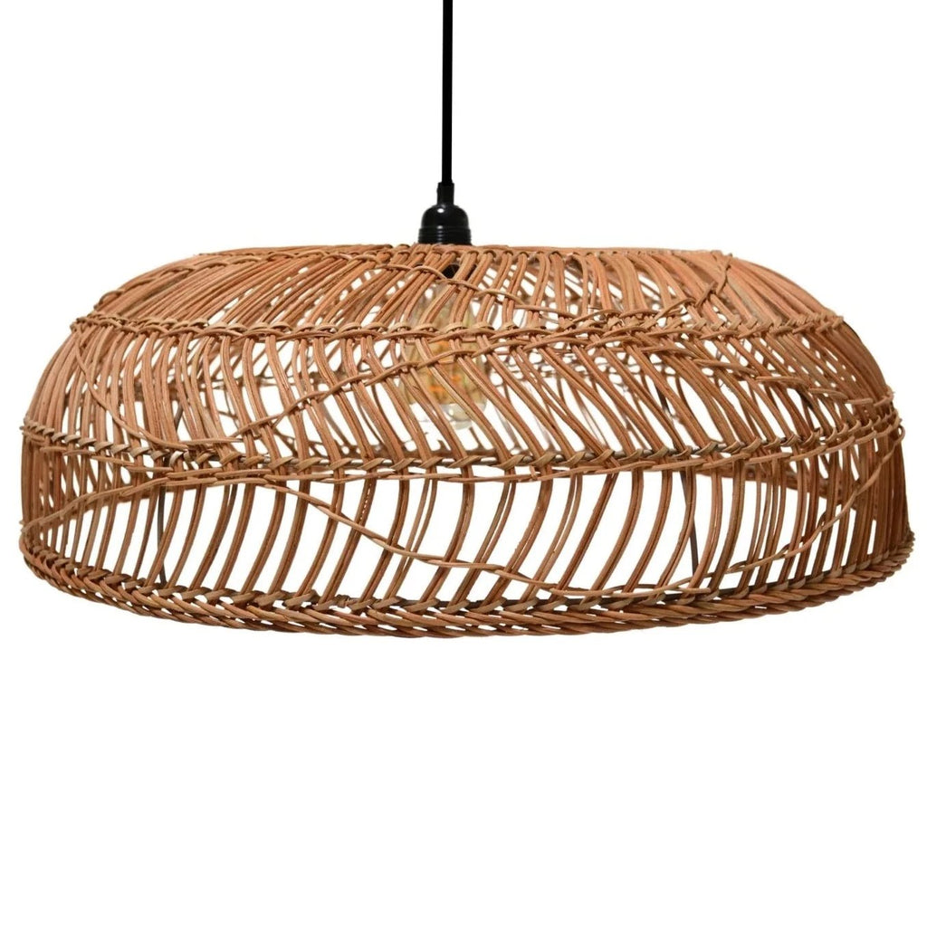 MUNDUK PENDANT | NATURAL RATTAN | LARGE - Green Design Gallery