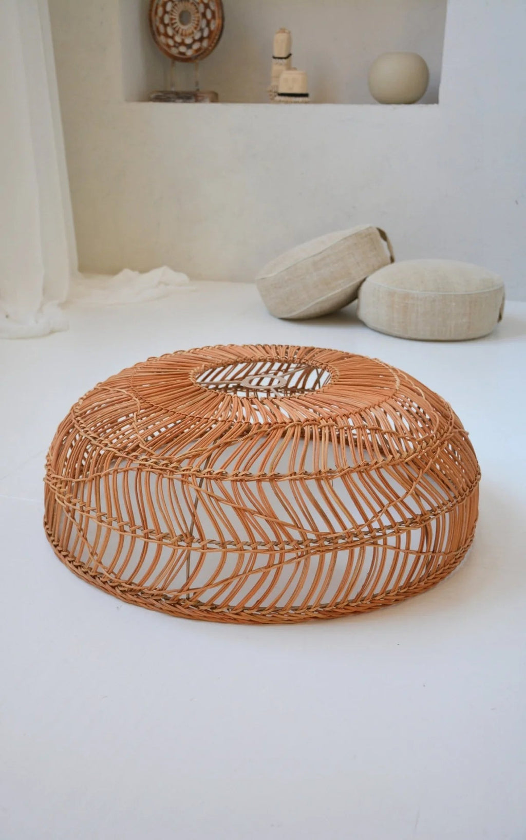 MUNDUK PENDANT | NATURAL RATTAN | LARGE - Green Design Gallery