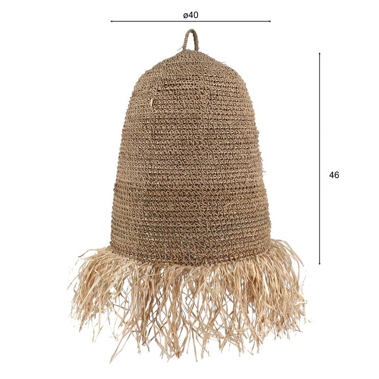 MYA PENDANT LAMP | NATURAL RAFFIA - Green Design Gallery