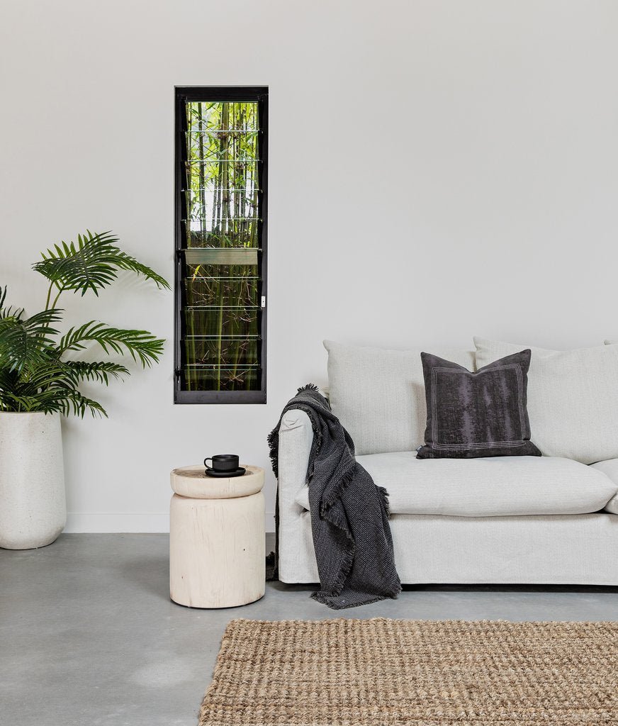 NAMIBIA SIDE TABLE + STOOL | NATURAL - Green Design Gallery