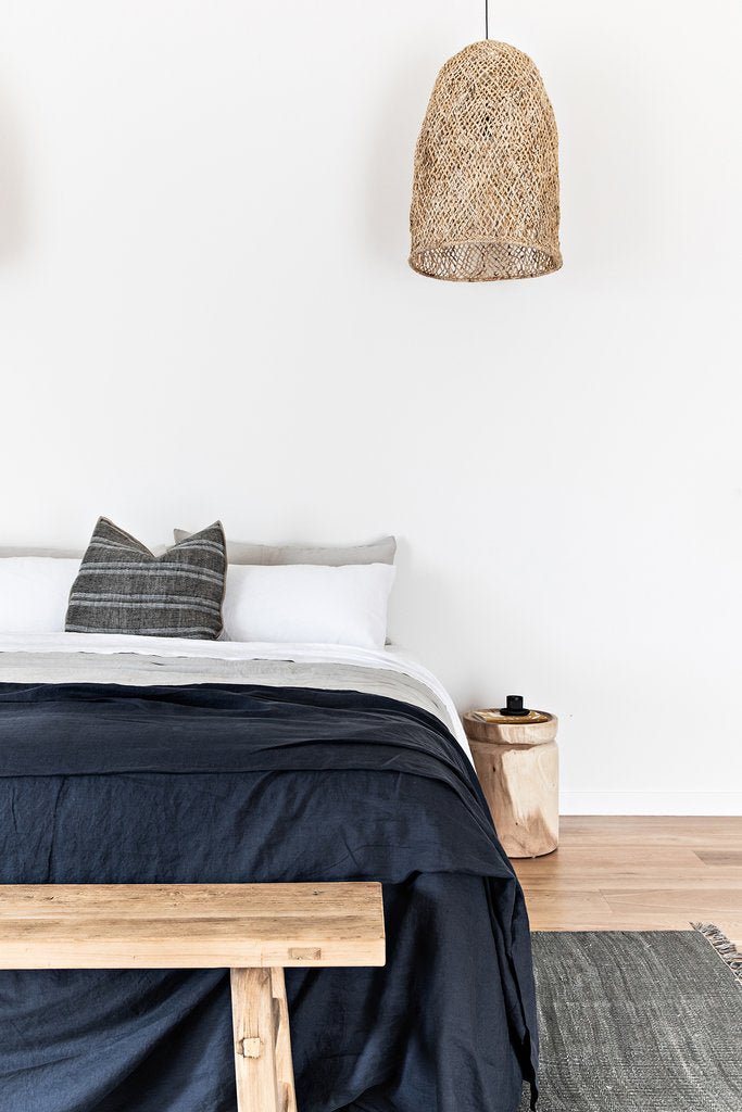 NAMIBIA SIDE TABLE + STOOL | NATURAL - Green Design Gallery