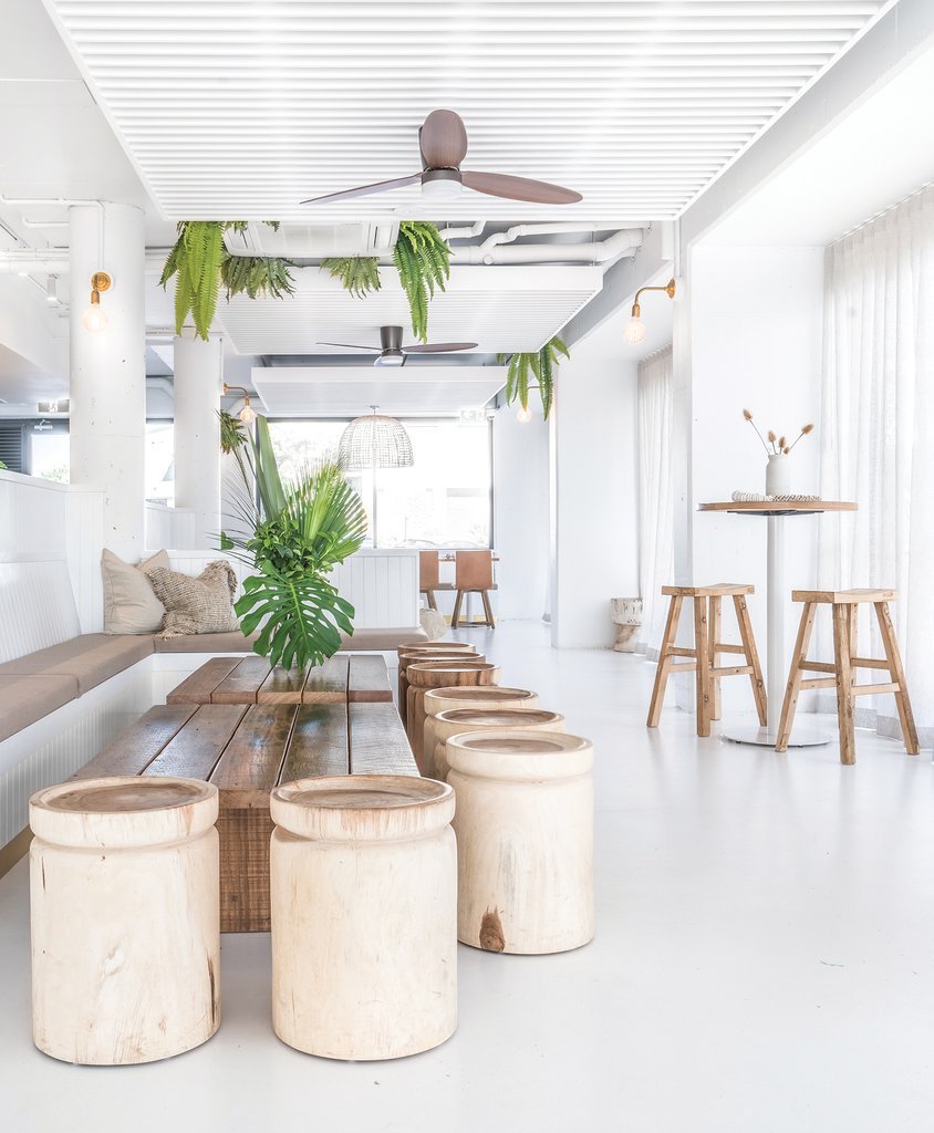 NAMIBIA SIDE TABLE + STOOL | NATURAL - Green Design Gallery