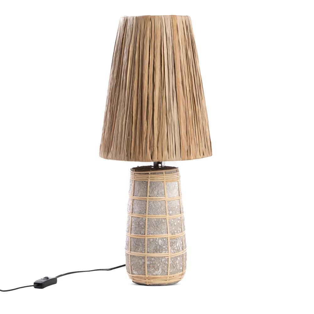 NAXOS TABLE LAMP | CONCRETE + NATURAL - Green Design Gallery