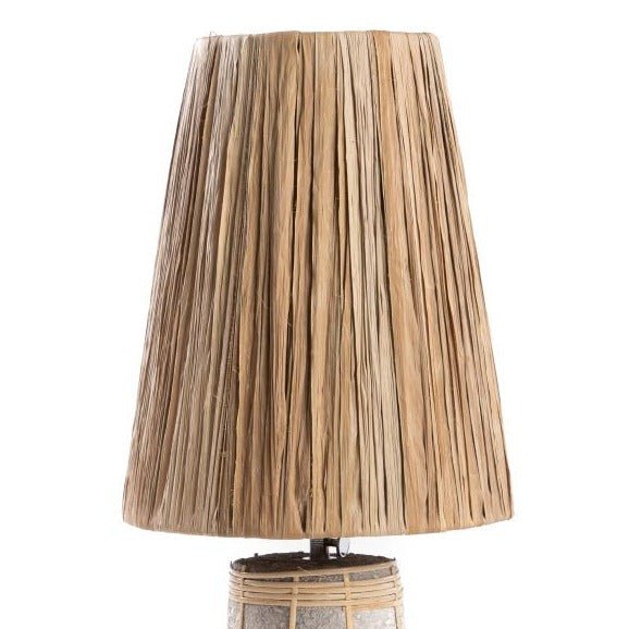 NAXOS TABLE LAMP | CONCRETE + NATURAL - Green Design Gallery