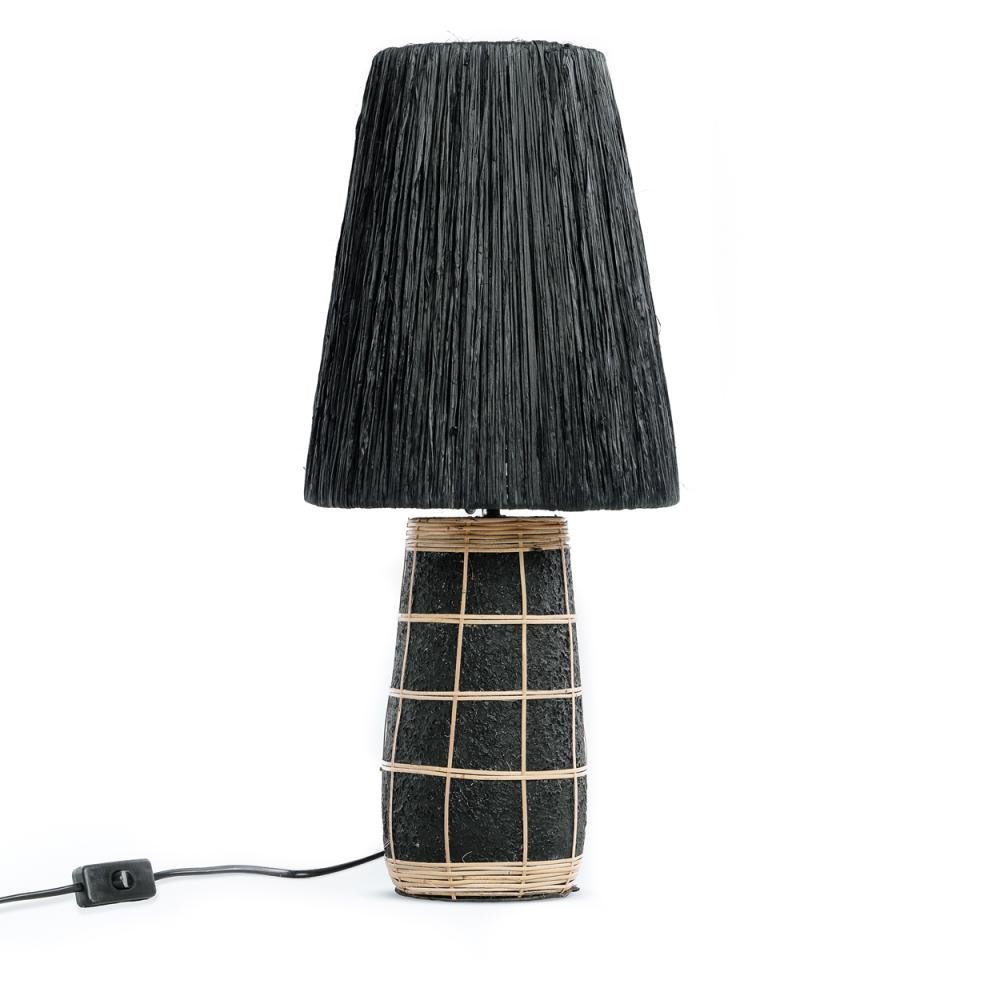 NAXOS TABLE LAMP | NATURAL + BLACK - Green Design Gallery