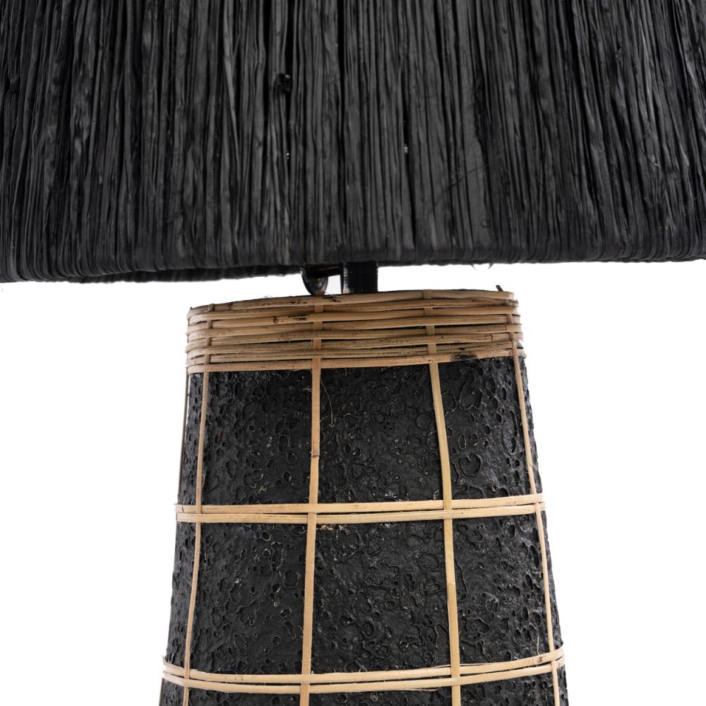 NAXOS TABLE LAMP | NATURAL + BLACK - Green Design Gallery