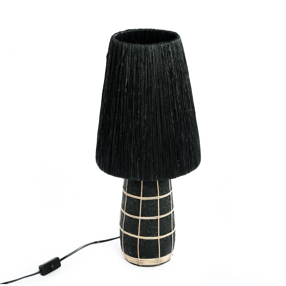 NAXOS TABLE LAMP | NATURAL + BLACK - Green Design Gallery