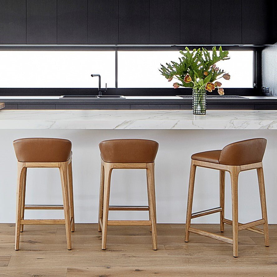 NEW YORK BARCHAIR / TAN (2 HEIGHTS) - Green Design Gallery