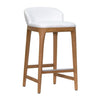 NEW YORK BARCHAIR / WHITE + NATURAL OAK (2 HEIGHTS) - Green Design Gallery
