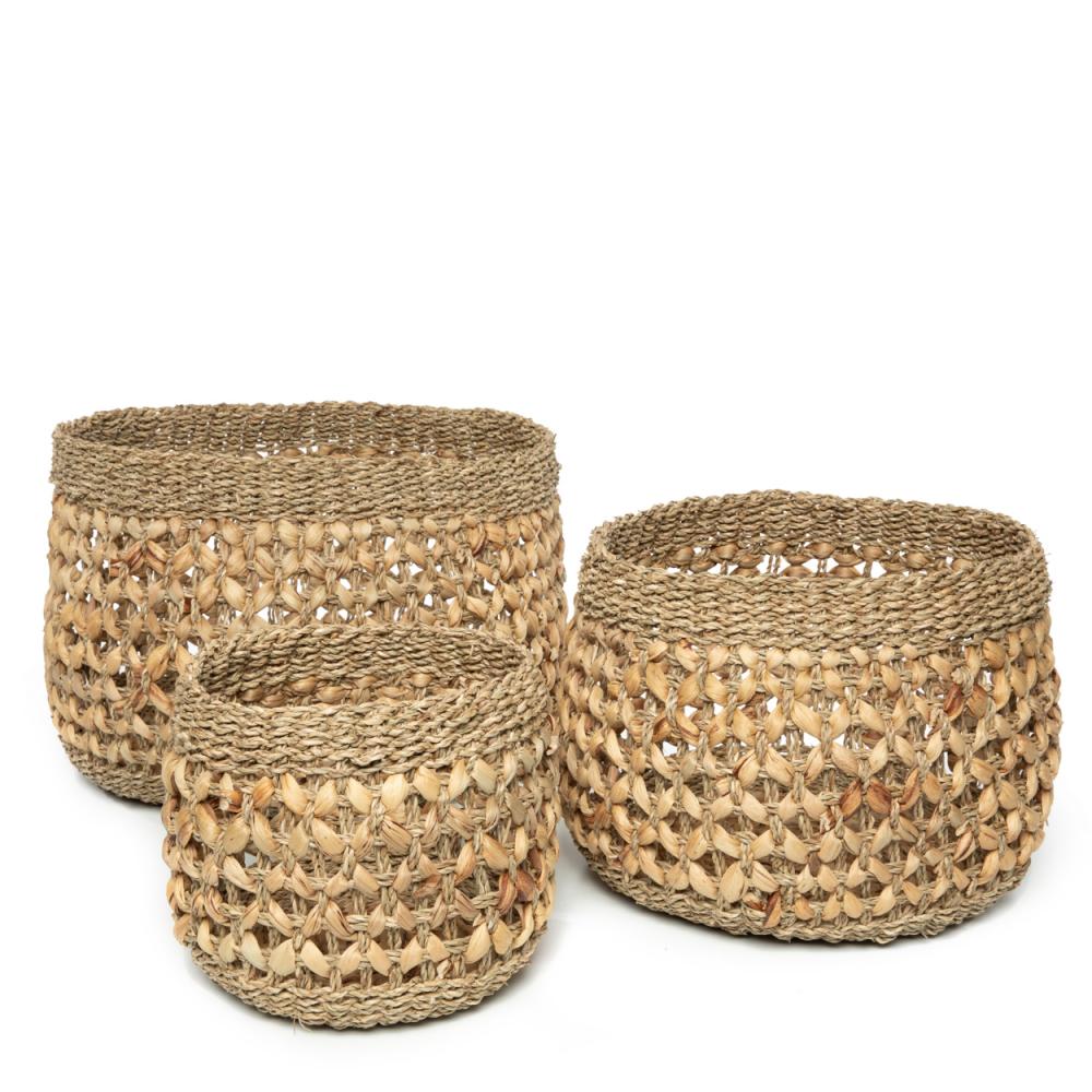 NHA TRANG BASKETS | NATURAL | SET OF 3 - Green Design Gallery
