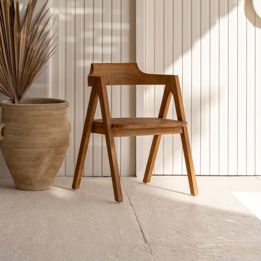 NIHI SUNDA DINING CHAIR | RECLAIMED TEAK | IN-OUTDOORS - Green Design Gallery