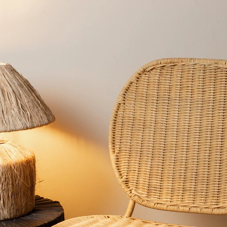 NINA DINING CHAIR | RATTAN | STACKABLE | SET OF 2 - Green Design Gallery