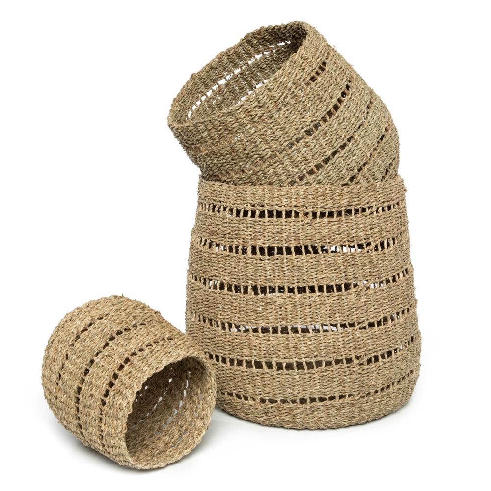 NINH BINH BASKETS | NATURAL | SET OF 3 - Green Design Gallery