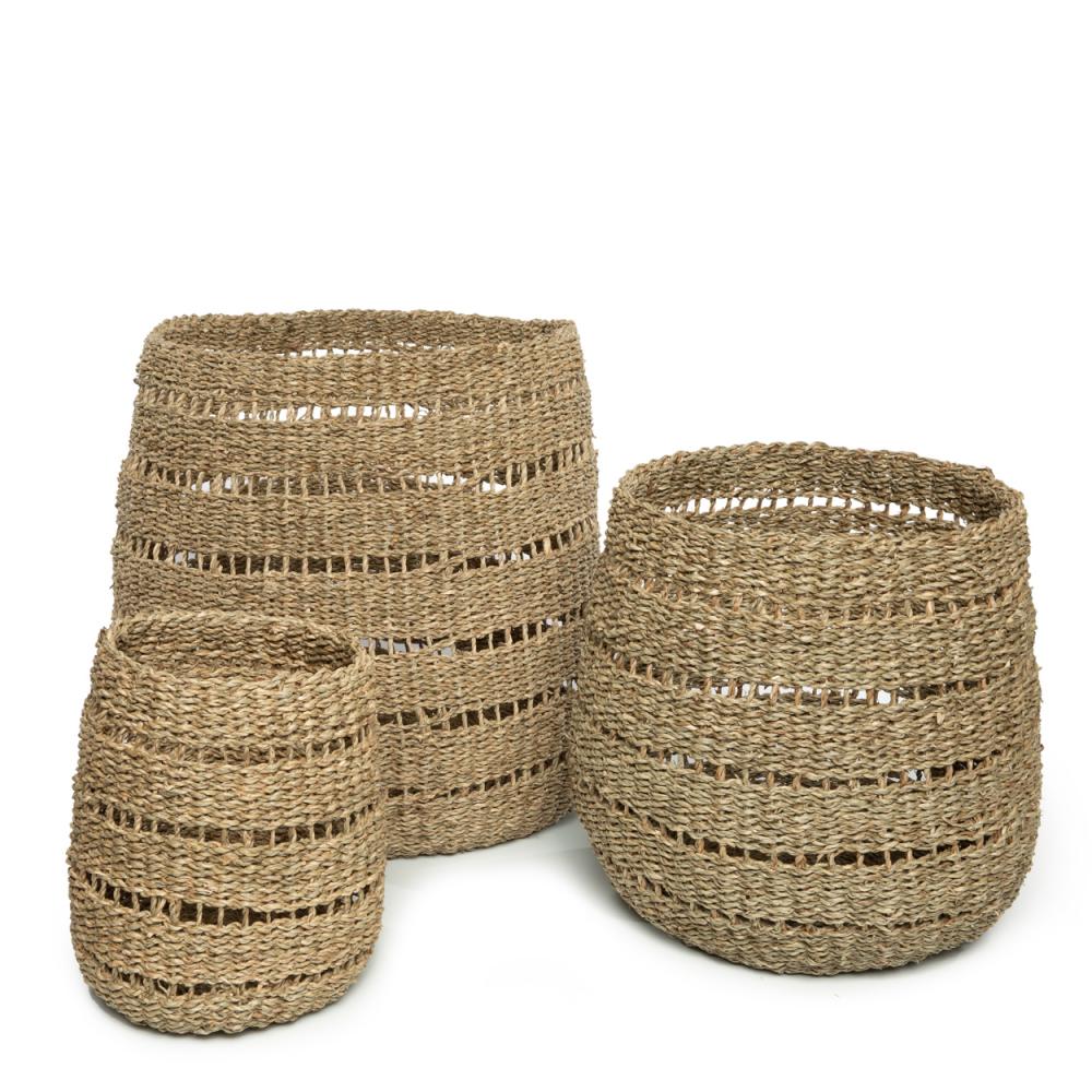 NINH BINH BASKETS | NATURAL | SET OF 3 - Green Design Gallery