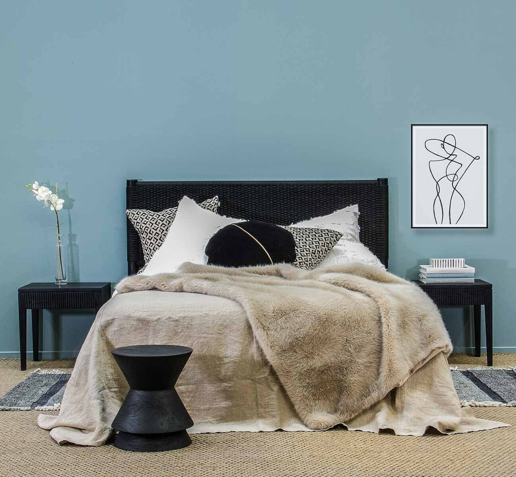 NOAH SIDE TABLE + STOOL | CHARCOAL - Green Design Gallery