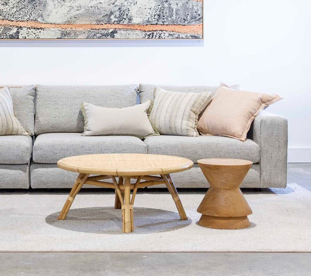 NOAH SIDE TABLE + STOOL | NATURAL - Green Design Gallery