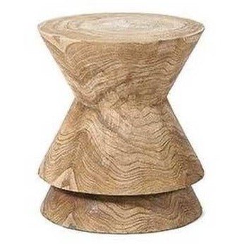NOAH SIDE TABLE + STOOL | NATURAL - Green Design Gallery