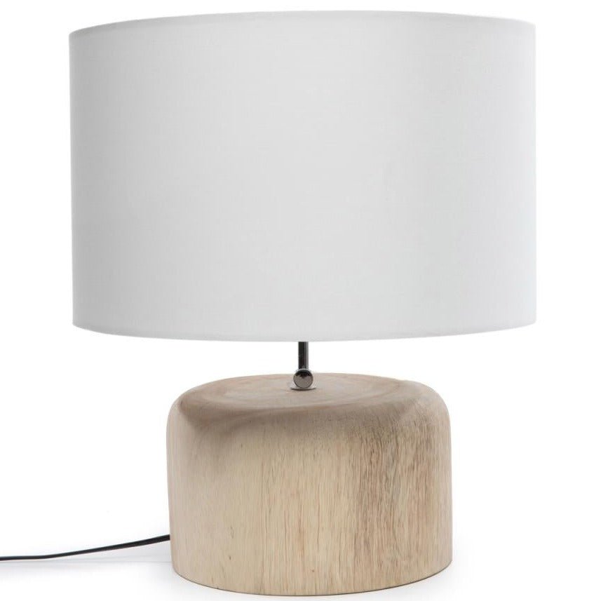 NOMAD TABLE LAMP | NATURAL + WHITE - Green Design Gallery