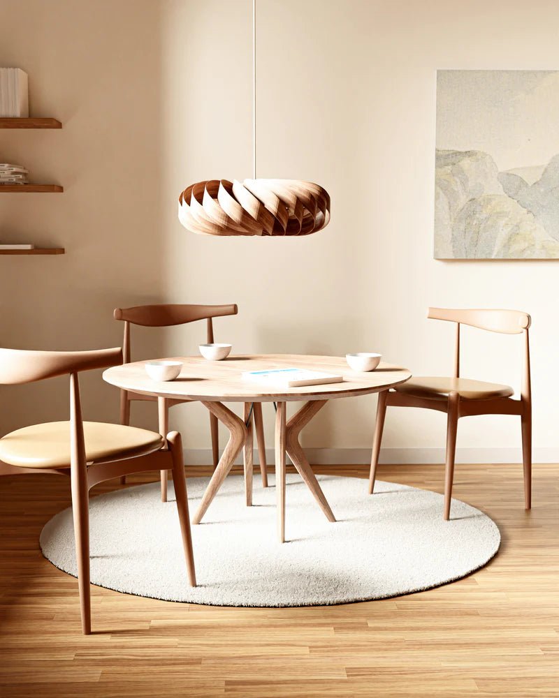 NORD WOOL ROUND RUG | HANDWOVEN | ARCTIC - Green Design Gallery