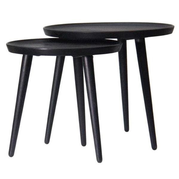 NORDIC NESTING TABLES (SET of 2) / CHARCOAL - Green Design Gallery