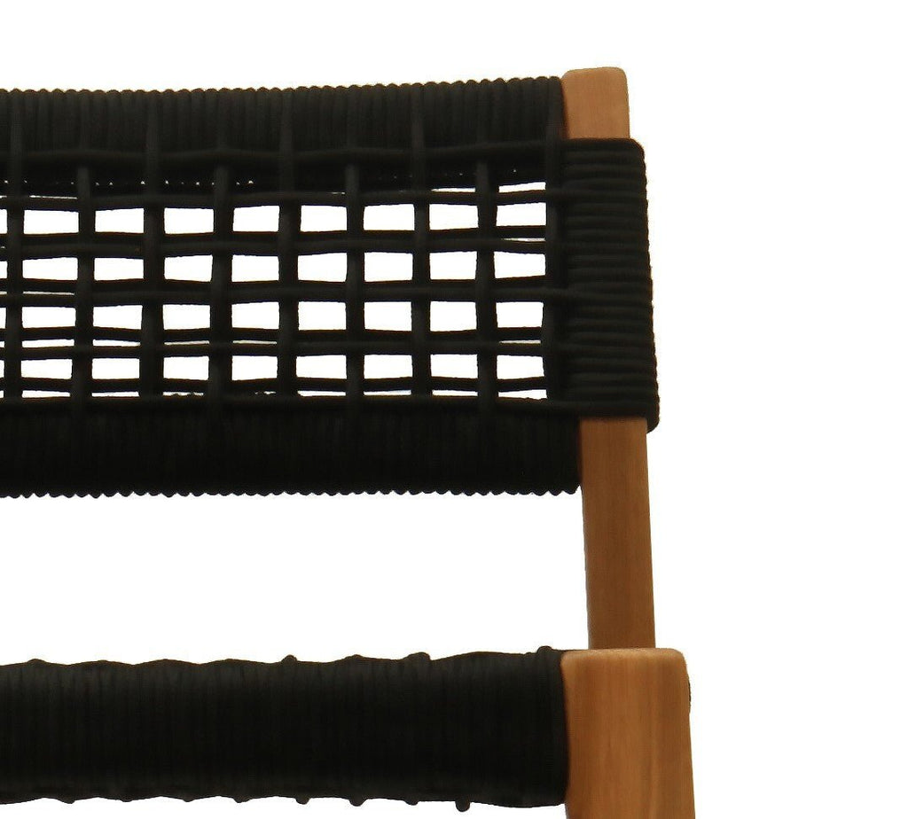 NORFOLK BARCHAIR / BLACK ROPE - Green Design Gallery