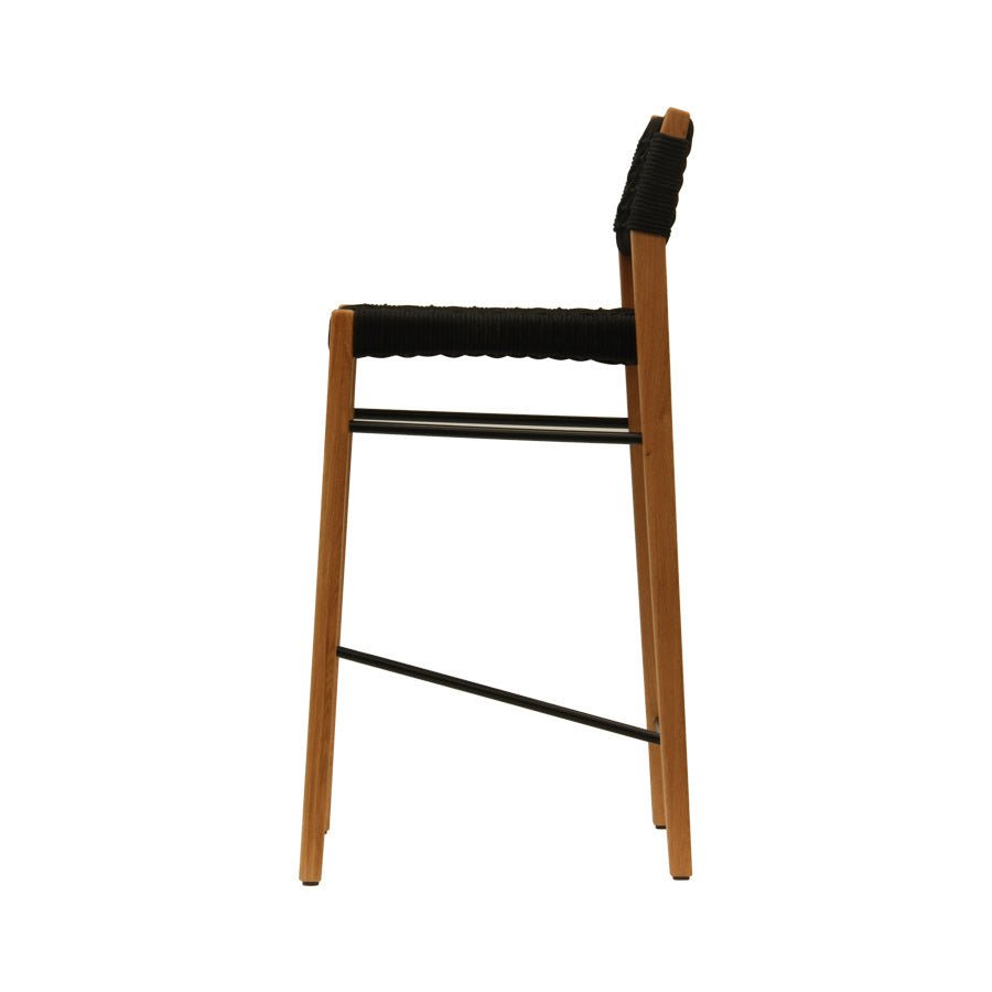 NORFOLK OUTDOOR BAR CHAIR | BLACK | 2 SEAT HEIGHTS - Green Design Gallery