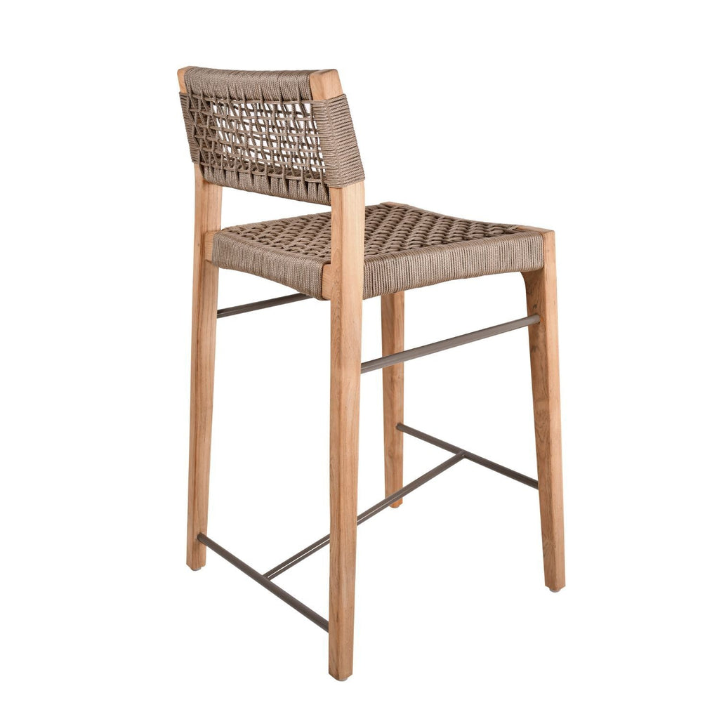 NORFOLK OUTDOOR BAR CHAIR | STONE | 2 SEAT HEIGHTS - Green Design Gallery