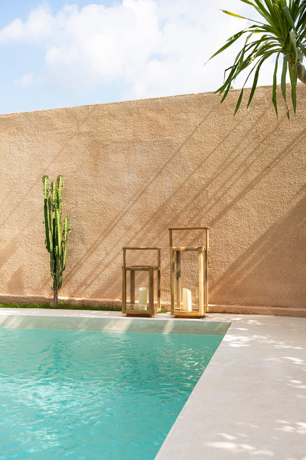 NUSA LANTERN | RECLAIMED TEAK | IN-OUTDOORS | 2 SIZES - Green Design Gallery