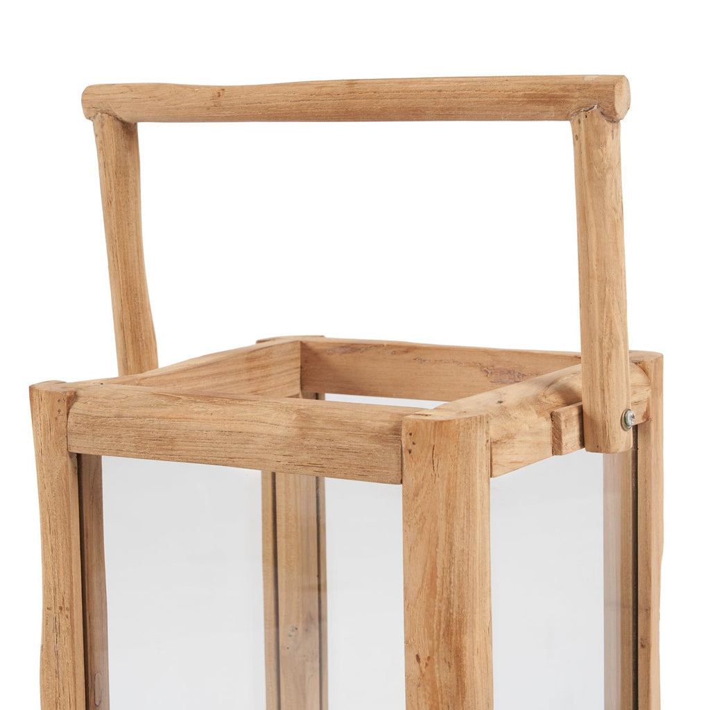 NUSA LANTERN | RECLAIMED TEAK | IN-OUTDOORS | 2 SIZES - Green Design Gallery