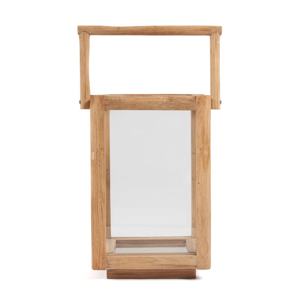 NUSA LANTERN | RECLAIMED TEAK | IN-OUTDOORS | 2 SIZES - Green Design Gallery