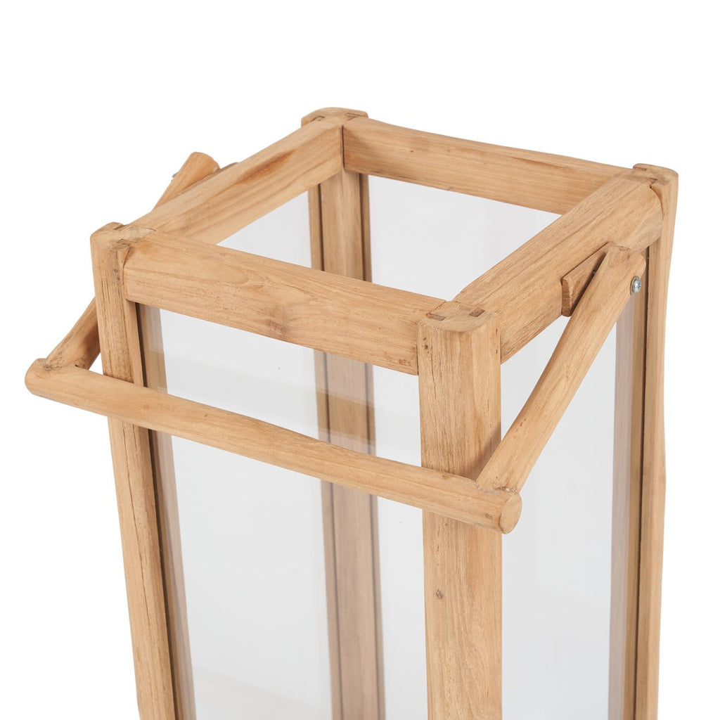 NUSA LANTERN | RECLAIMED TEAK | IN-OUTDOORS | 2 SIZES - Green Design Gallery