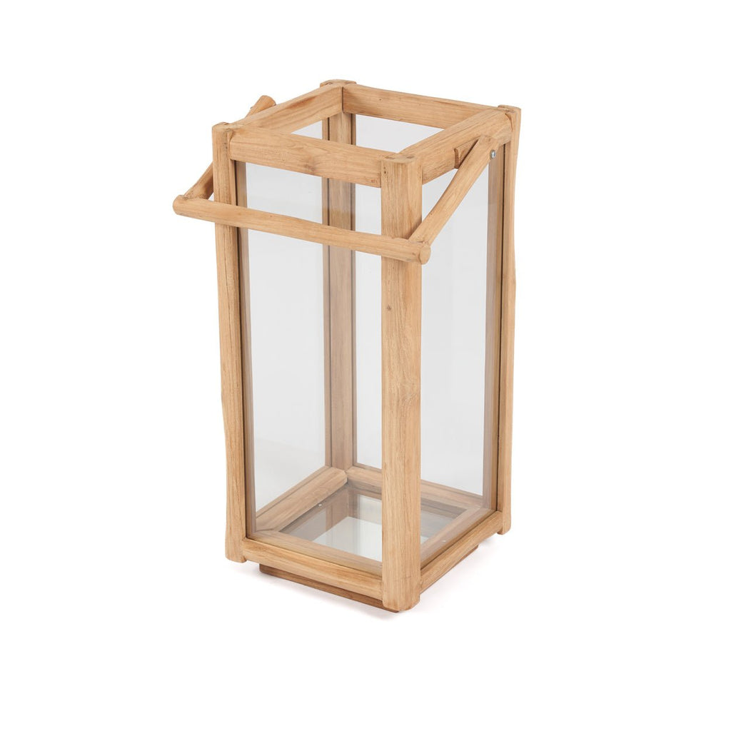 NUSA LANTERN | RECLAIMED TEAK | IN-OUTDOORS | 2 SIZES - Green Design Gallery