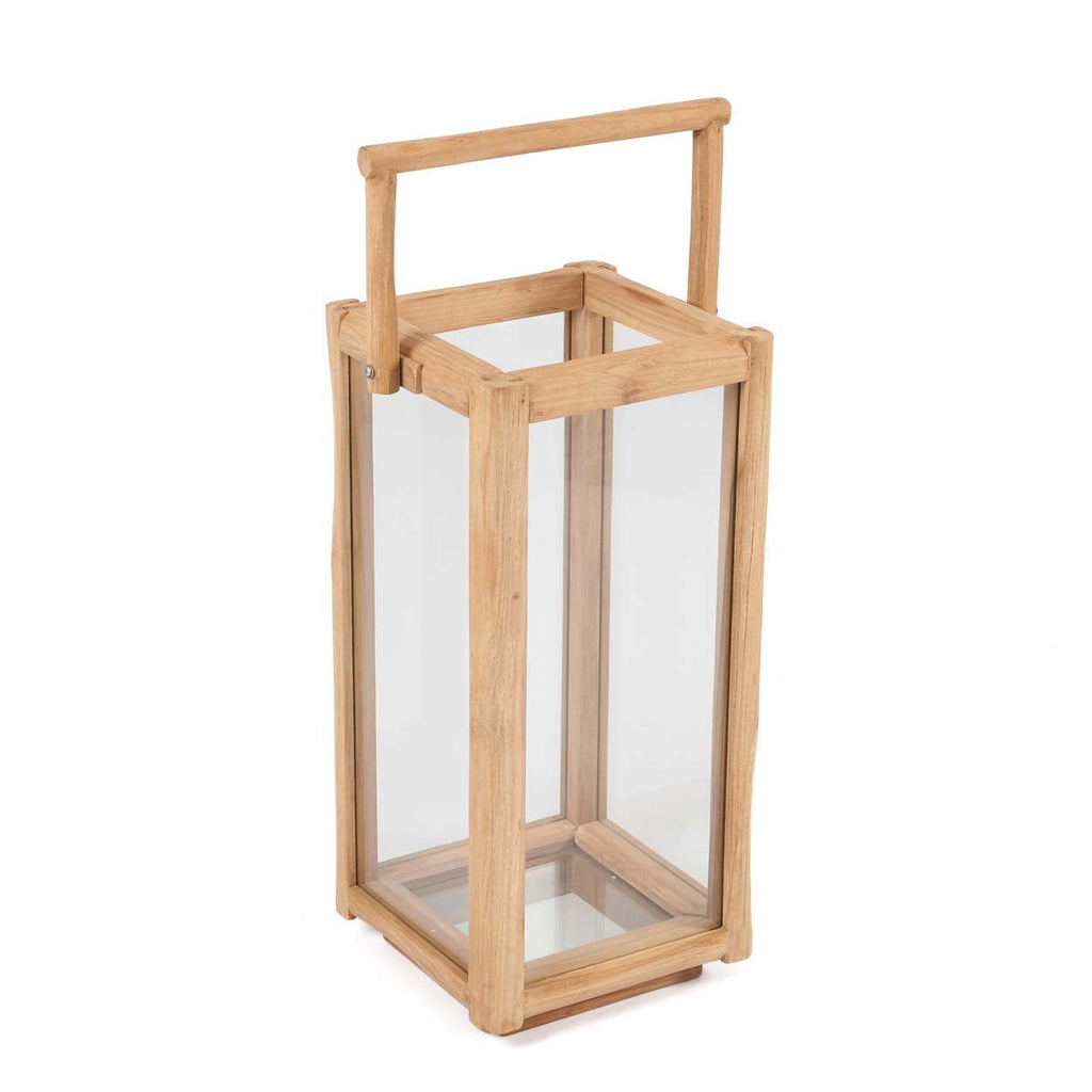 NUSA LANTERN | RECLAIMED TEAK | IN-OUTDOORS | 2 SIZES - Green Design Gallery