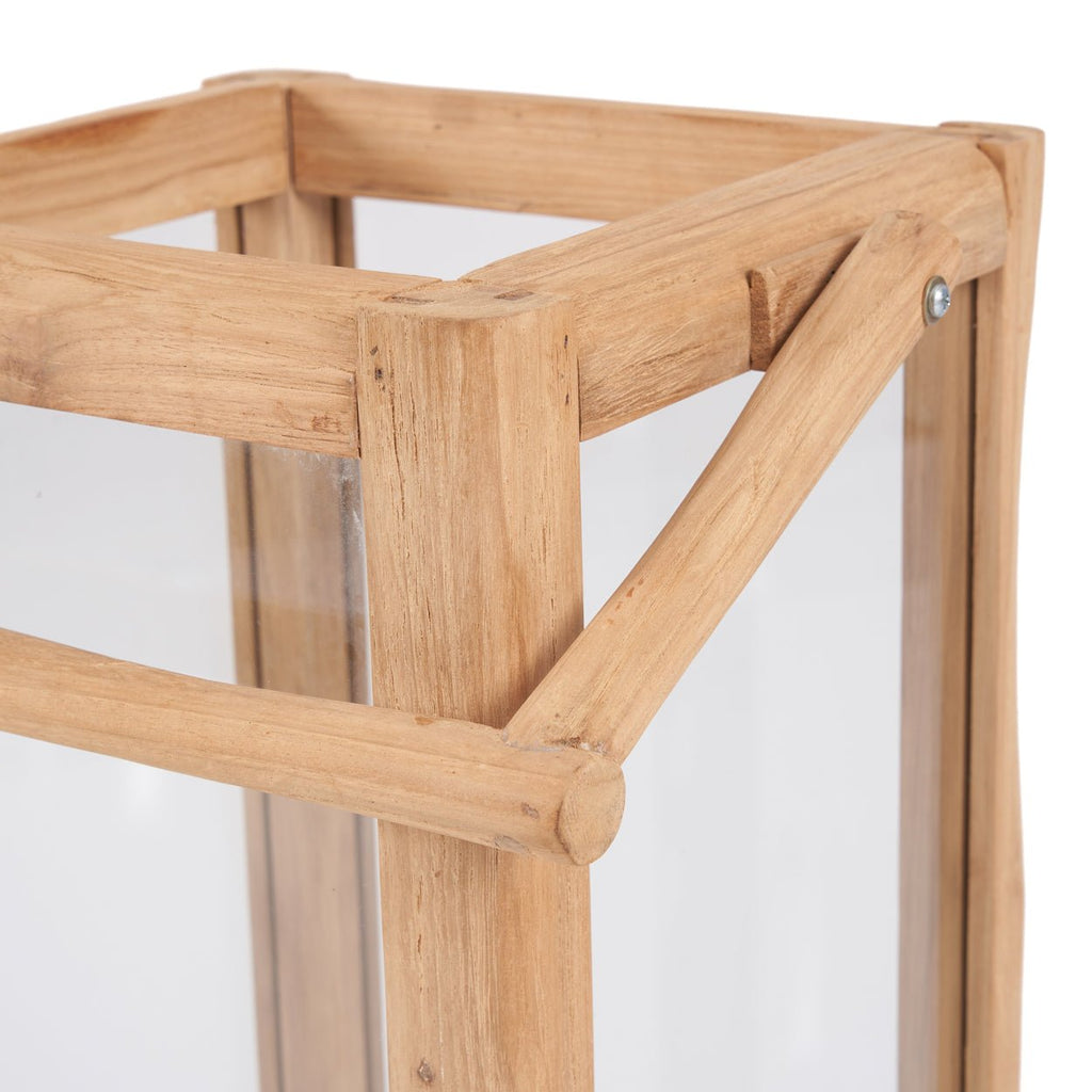 NUSA LANTERN | RECLAIMED TEAK | IN-OUTDOORS | 2 SIZES - Green Design Gallery