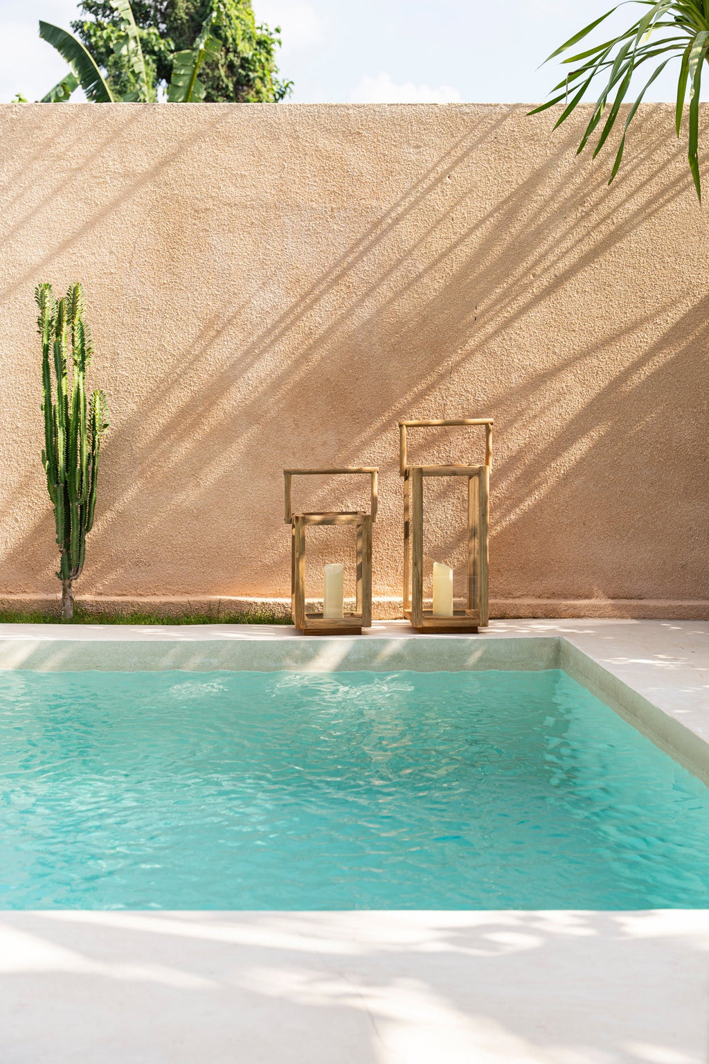 NUSA LANTERN | RECLAIMED TEAK | IN-OUTDOORS | 2 SIZES - Green Design Gallery