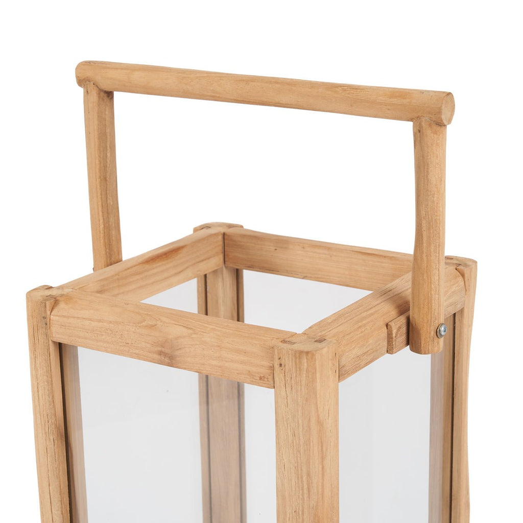 NUSA LANTERN | RECLAIMED TEAK | IN-OUTDOORS | 2 SIZES - Green Design Gallery