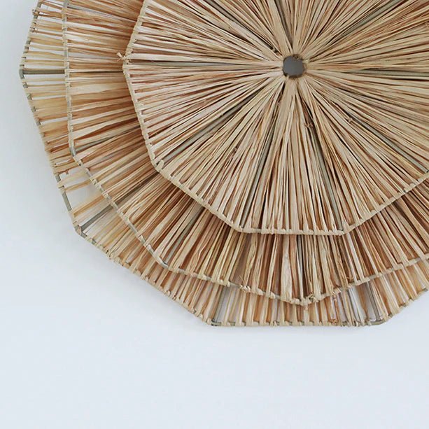 NYA RAFFIA WALL DECOR | NATURAL | SET OF 3 - Green Design Gallery
