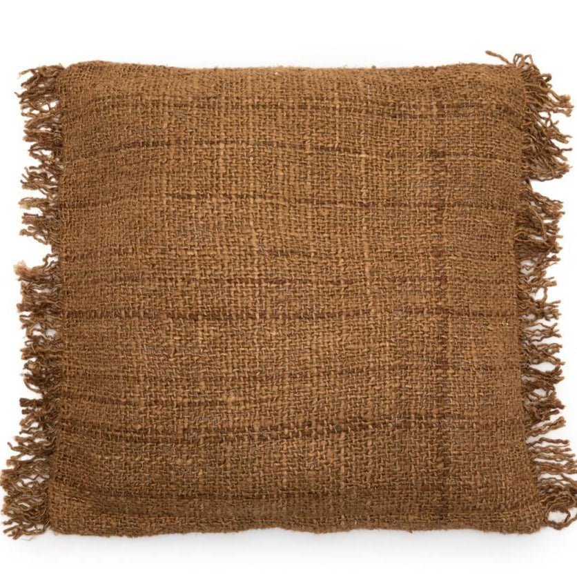 OH MY GEE CUSHION COVER | SQUARE | BROWN - Green Design Gallery