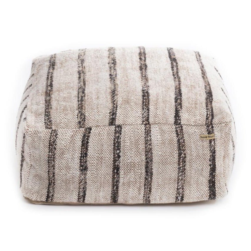 OH MY GEE POUF | BOHEMIAN WHITE - Green Design Gallery