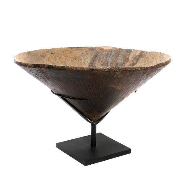 OLD WOODEN GOLD DIGGER ON STAND / XL - Green Design Gallery