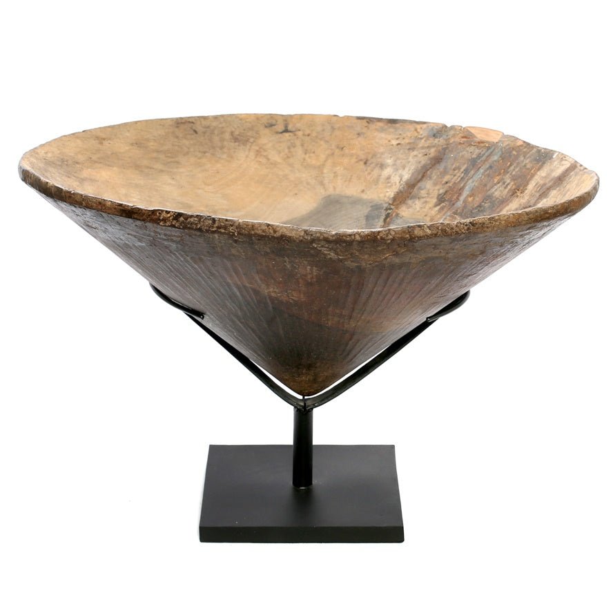 OLD WOODEN GOLD DIGGER ON STAND / XL - Green Design Gallery