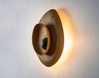 ORGANIC SCONCE LAMP | RECYCLED PAPER | VARIOUS COLORS - Green Design Gallery