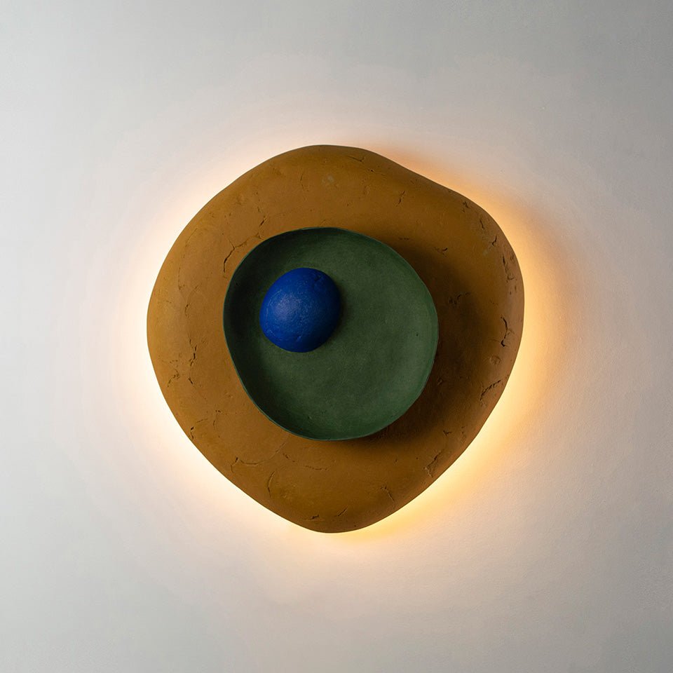 ORGANIC SCONCE LAMP | RECYCLED PAPER | VARIOUS COLORS - Green Design Gallery