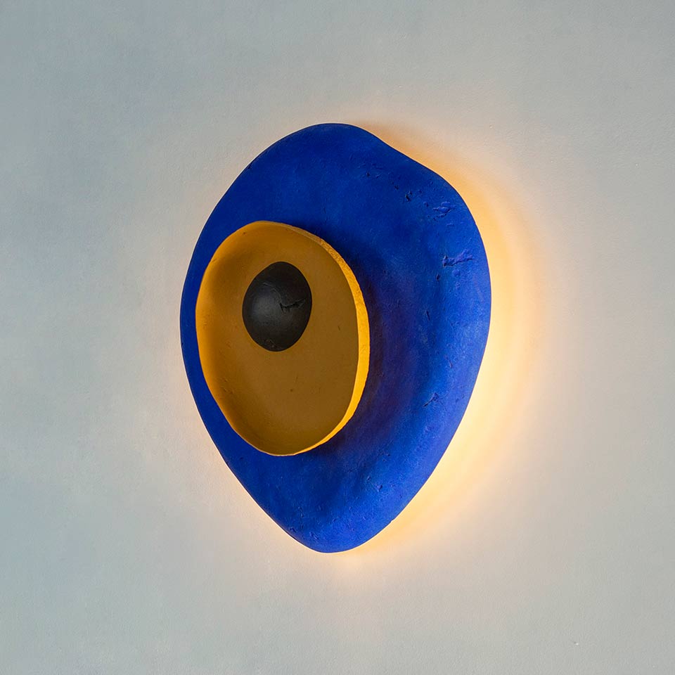 ORGANIC SCONCE LAMP | RECYCLED PAPER | VARIOUS COLORS - Green Design Gallery