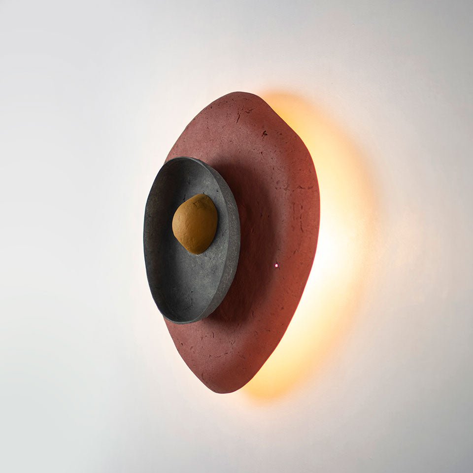 ORGANIC SCONCE LAMP | RECYCLED PAPER | VARIOUS COLORS - Green Design Gallery