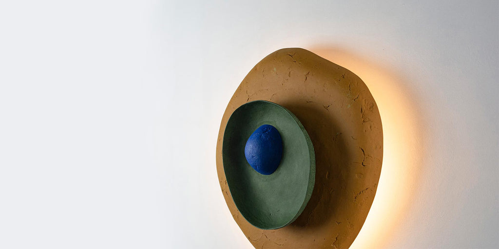 ORGANIC SCONCE LAMP | RECYCLED PAPER | VARIOUS COLORS - Green Design Gallery